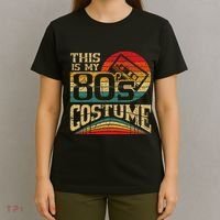 Vintage 80s Outfit This Is My 80S Costume Party T-Shirt thumb 4