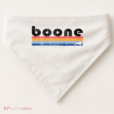 Vintage 80s Style Boone Nc USA-Made Doggie Bandana