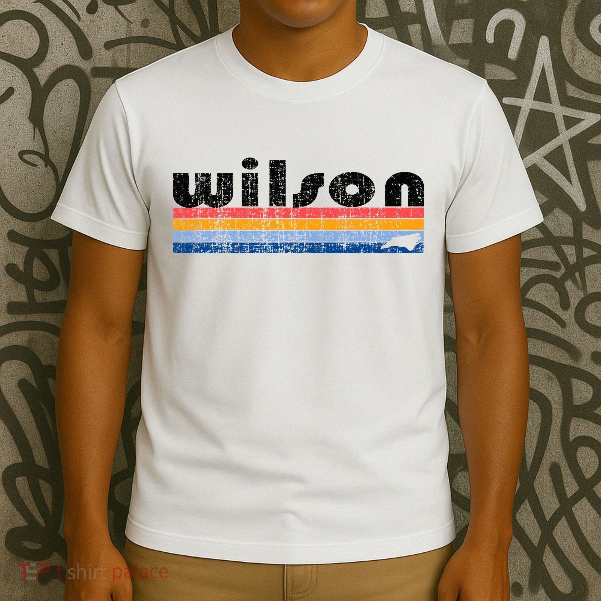 Vintage 80s Style Wilson Nc T-Shirt