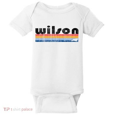 Vintage 80s Style Wilson Nc Baby Bodysuit