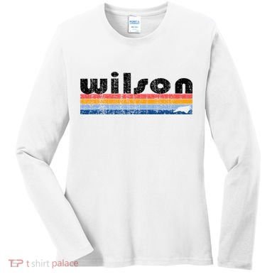 Vintage 80s Style Wilson Nc Women's Long Sleeve Shirt