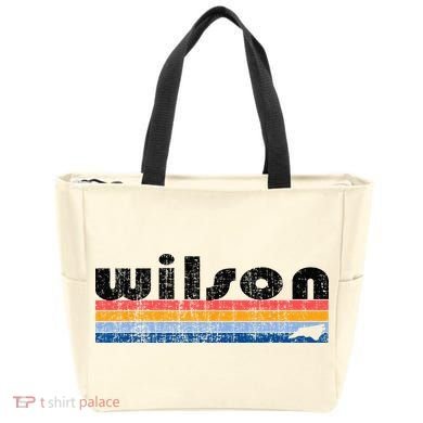 Vintage 80s Style Wilson NC Tote Bag