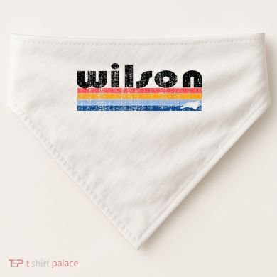 Vintage 80s Style Wilson NC USA-Made Doggie Bandana