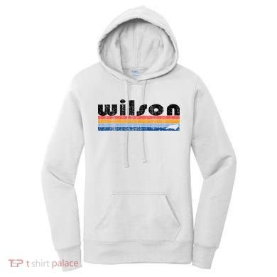 Vintage 80s Style Wilson NC Women's Hoodie