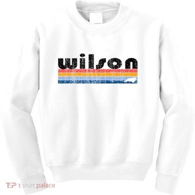 Vintage 80s Style Wilson NC Kids Sweatshirt