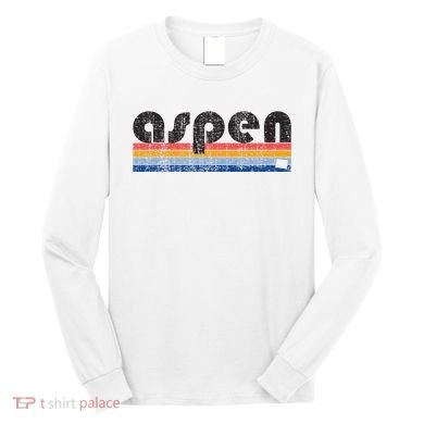 Vintage 80s Style Aspen Co Long Sleeve Shirt