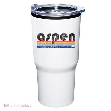 Vintage 80s Style Aspen Co Tumbler