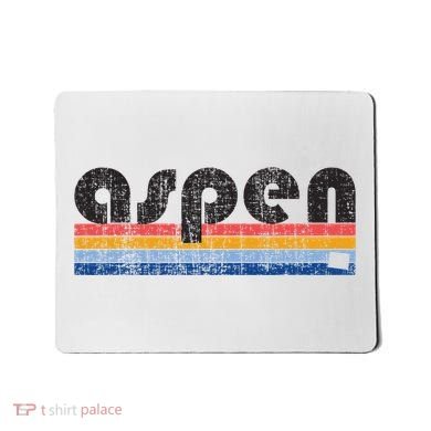 Vintage 80s Style Aspen Co Mousepad