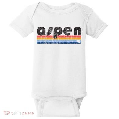 Vintage 80s Style Aspen Co Baby Bodysuit