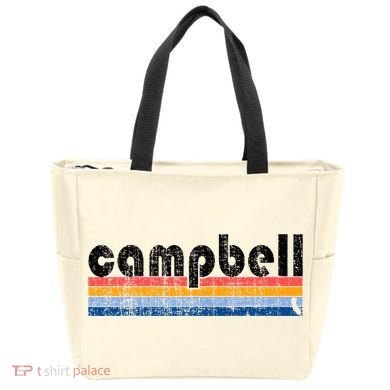 Vintage 80s Style Campbell Ca Tote Bag