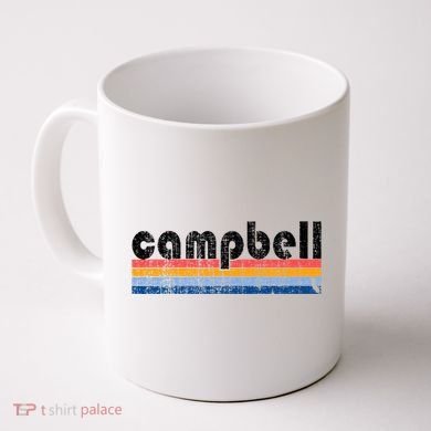 Vintage 80s Style Campbell Ca Coffee Mug