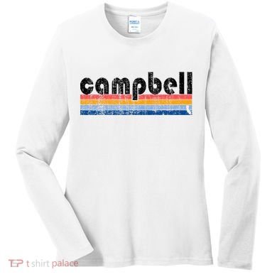 Vintage 80s Style Campbell Ca Women's Long Sleeve Shirt