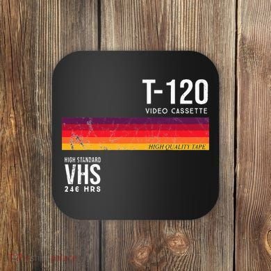 Vintage 80s Video Cassette Tape Vhs Coaster