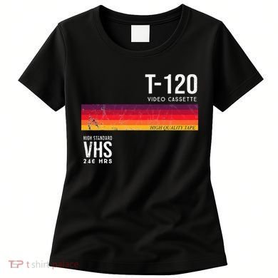 Vintage 80s Video Cassette Tape Vhs Women's T-Shirt