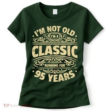 Vintage 95th Birthday Classic Running For 95 Years Women's T-Shirt