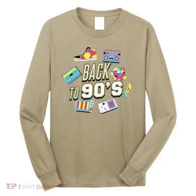 Vintage 90s Graphic With Boombox And Cassette Gift Long Sleeve Shirt