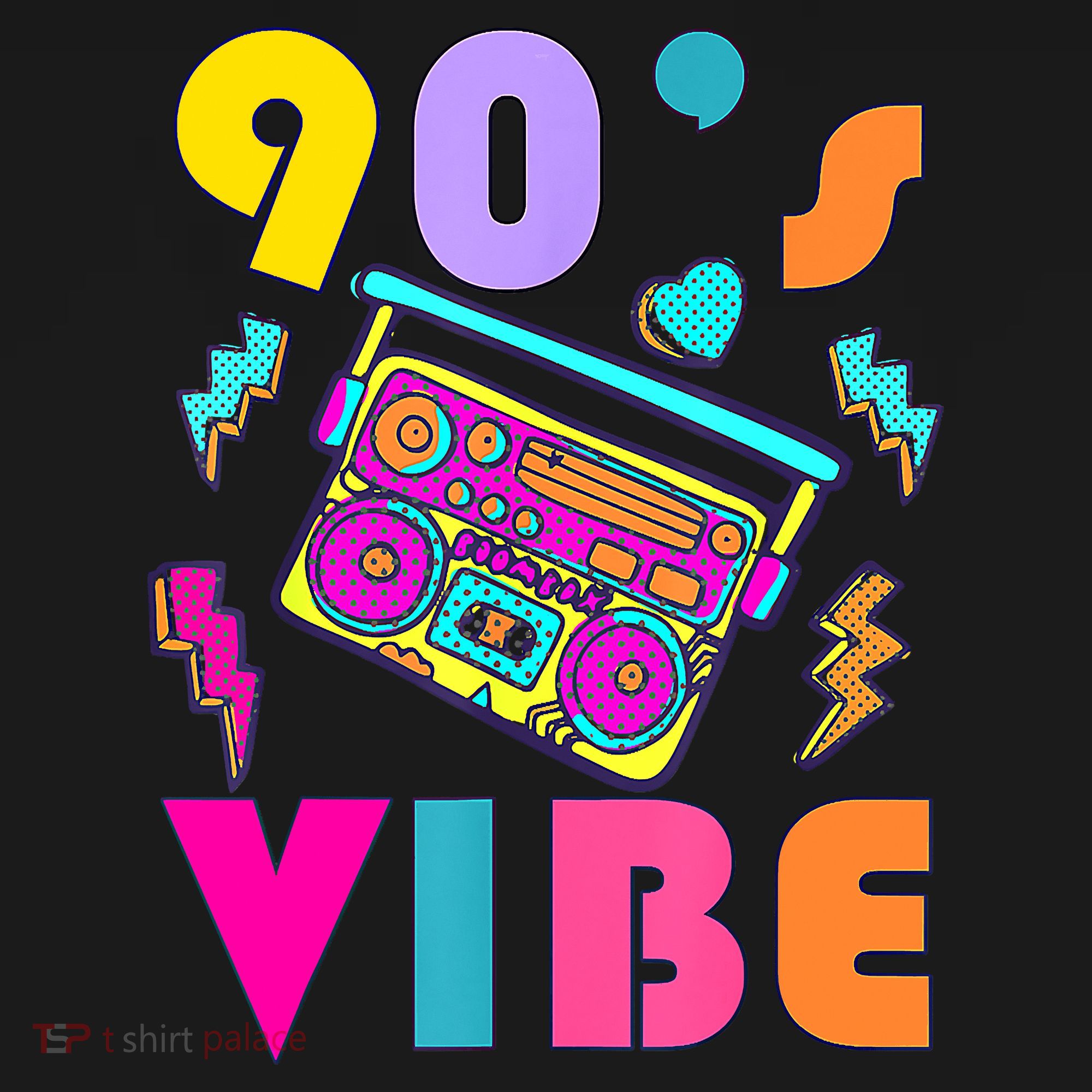 Vintage 90s Vibe 90s Music Lover I Heart The Nineties T-Shirt