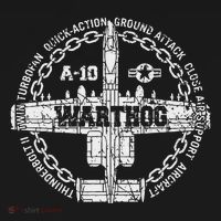 Vintage A 10 Thunderbolt Ii Warthog Attack Jet Aircraft T-Shirt thumb 7