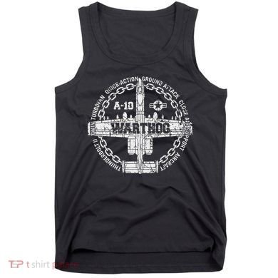 Vintage A 10 Thunderbolt Ii Warthog Attack Jet Aircraft Tank Top