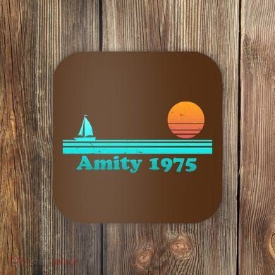 Vintage Amity 1975 Sunset Coaster