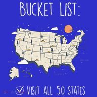 Visit All 50 States Usa Travel Map Mission Accomplished Polo thumb 2