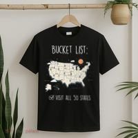 Visit All 50 States Usa Travel Map Mission Accomplished T-Shirt thumb 2