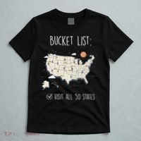 Visit All 50 States Usa Travel Map Mission Accomplished T-Shirt thumb 5