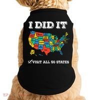 Visited All 50 States Usa Map For Travel Champion Lover Doggie Tank thumb 0