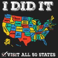 Visited All 50 States Usa Map For Travel Champion Lover Beanie thumb 2