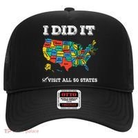 Visited All 50 States Usa Map For Travel Champion Lover Hat thumb 0