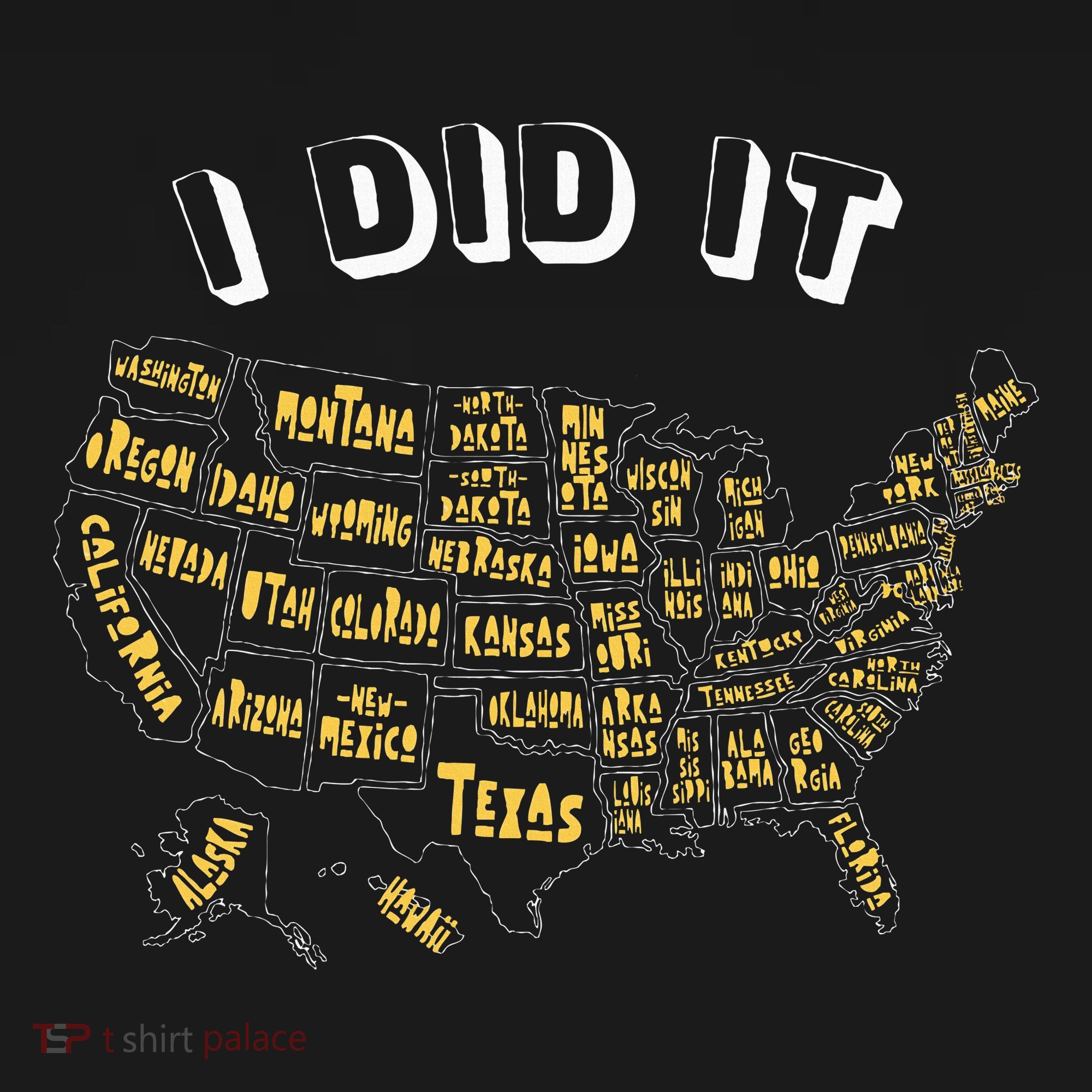 Visited All 50 Us States I Did It Souvenir Mousepad