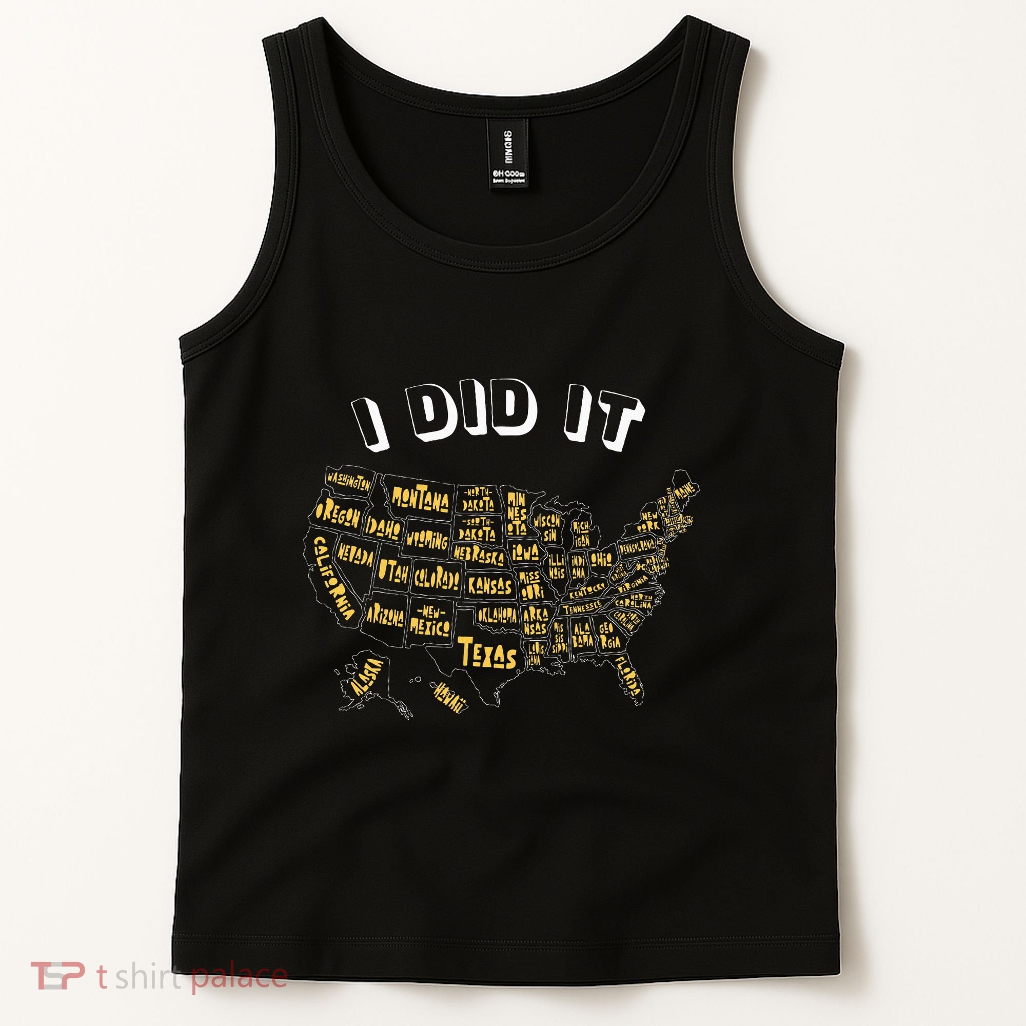 Visited All 50 Us States I Did It Souvenir Tank Top