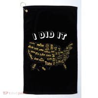 Visited All 50 Us States I Did It Souvenir Golf Towel thumb 0