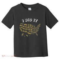 Visited All 50 Us States I Did It Souvenir Toddler T-Shirt thumb 0
