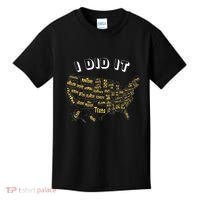 Visited All 50 Us States I Did It Souvenir Kids T-Shirt thumb 0