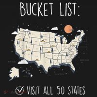 Visit All 50 States Usa Travel Map Mission Accomplished Polo thumb 3
