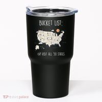 Visit All 50 States Usa Travel Map Mission Accomplished Tumbler thumb 0