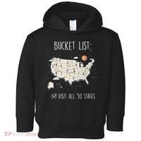 Visit All 50 States Usa Travel Map Mission Accomplished Toddler Hoodie thumb 0