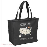 Visit All 50 States Usa Travel Map Mission Accomplished Tote Bag thumb 2