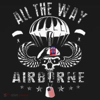 Vintage Army 82nd Airborne All The Way Skull Maroon Beret Women's Tank Top thumb 5
