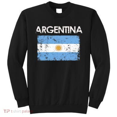 Vintage Argentina Argentinian Flag Pride Gift Sweatshirt