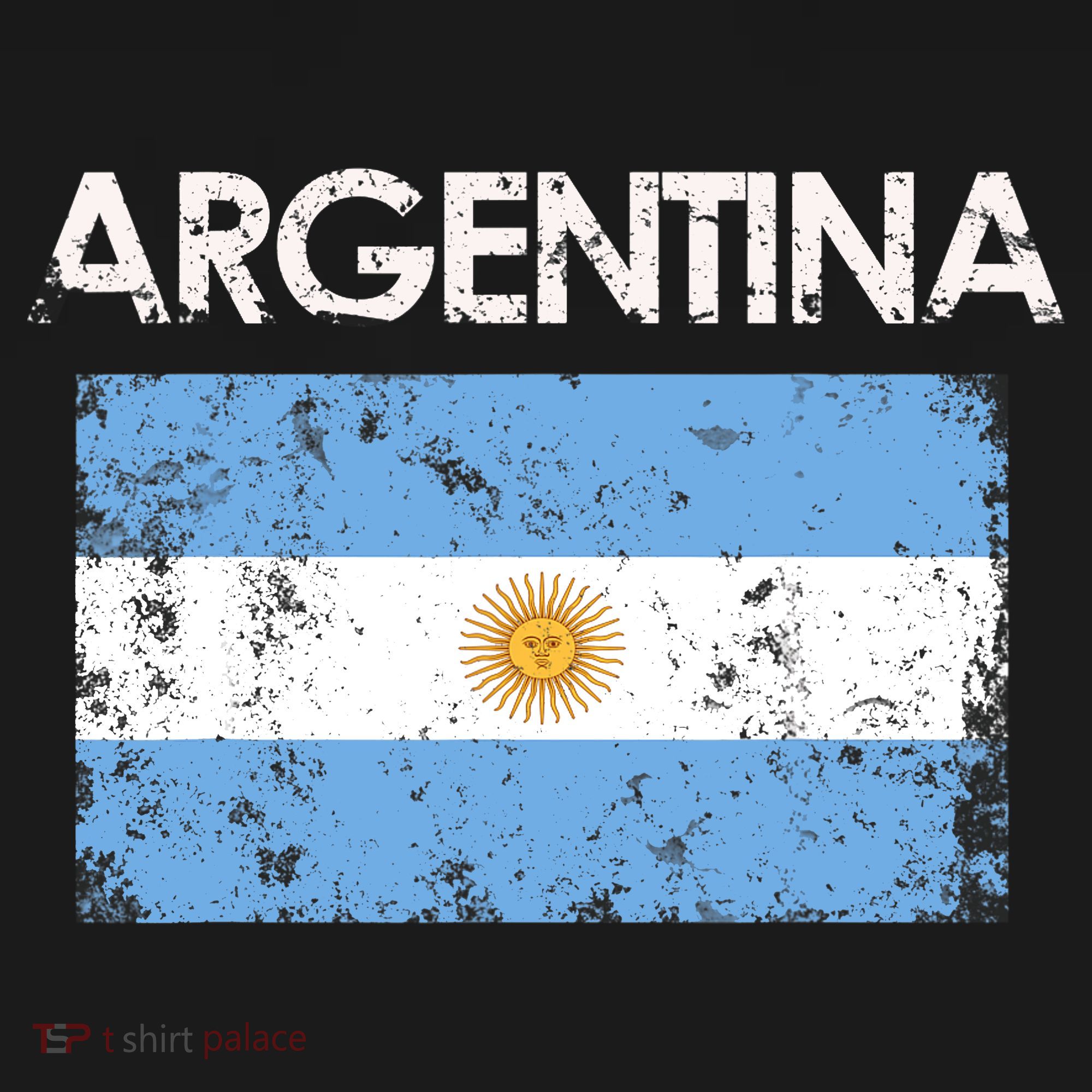 Vintage Argentina Argentinian Flag Pride Gift T-Shirt