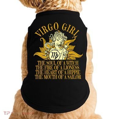 Virgo August And September Birthday Zodiac Cool Gift Doggie Tank