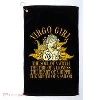 Virgo August And September Birthday Zodiac Cool Gift Golf Towel thumb 0