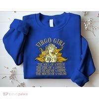 Virgo August And September Birthday Zodiac Cool Gift Sweatshirt thumb 2