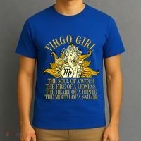 Virgo August And September Birthday Zodiac Cool Gift T-Shirt thumb 3