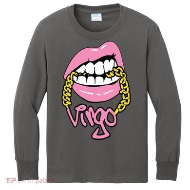 Virgo August And September Birthday Kids Long Sleeve Shirt