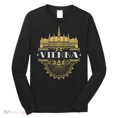 Vienna Austria Art Deco Souvenir Long Sleeve Shirt