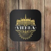 Vienna Austria Art Deco Souvenir Coaster thumb 0