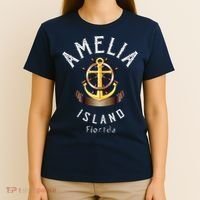 Vintage Athletic Amelia Island Florida T-Shirt thumb 4